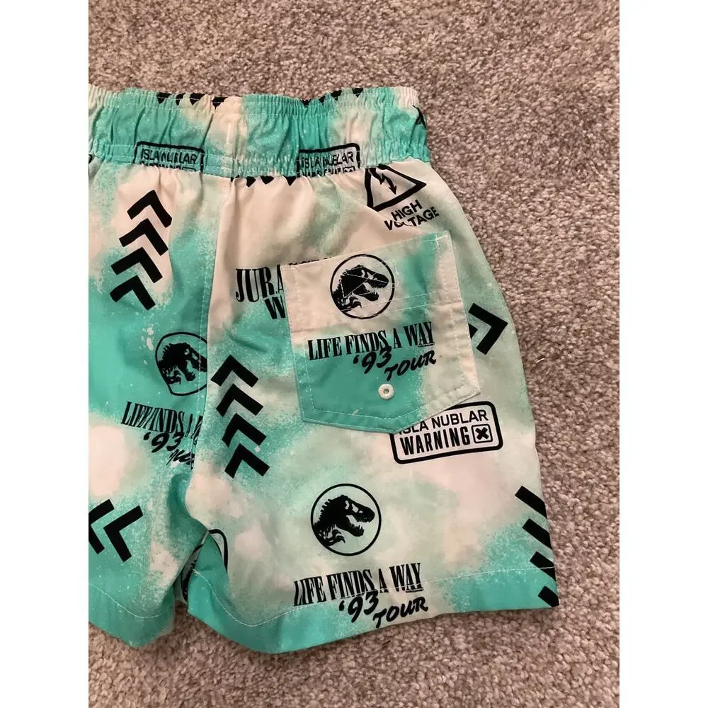 Abercrombie & Fitch x Jurassic World Boys Swim Trunks, sz 5/6